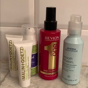 Aveda Malin+Goetz skin hair care bundle